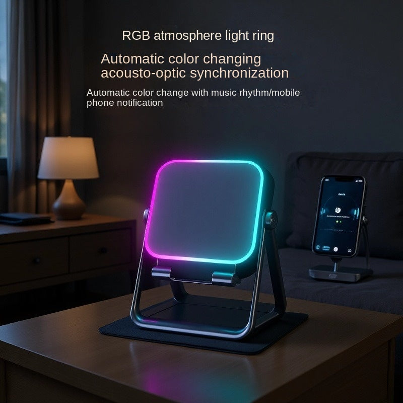 Wireless Induction Bluetooth Speaker with Ambient Light