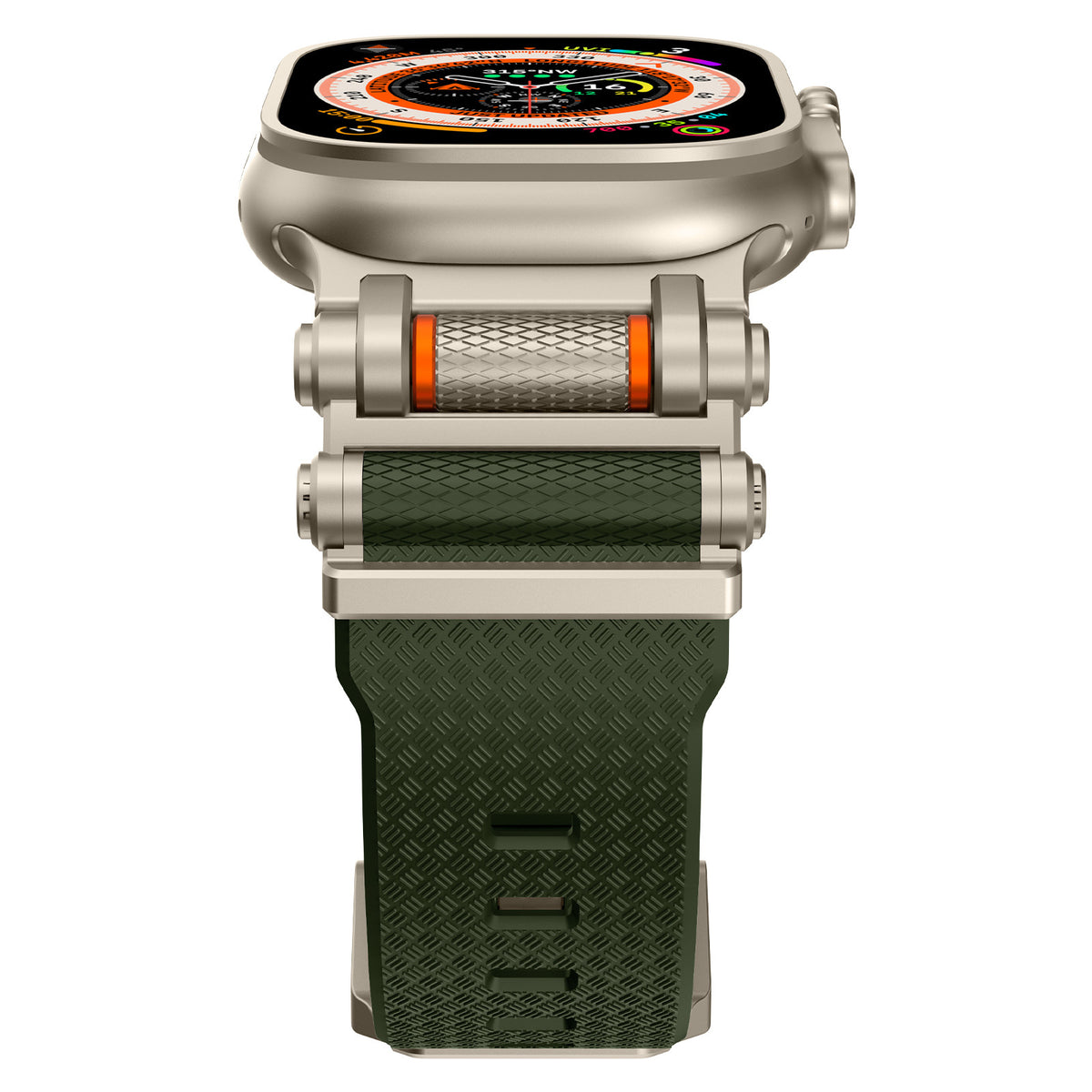 Carbon Fiber Silicone Watch Band for Apple Watch