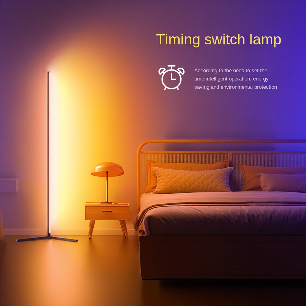 RGBIC Corner Floor Lamp with Bluetooth & Voice Control