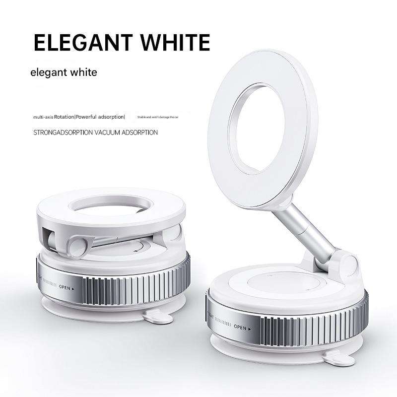 Rotating Magnetic Vacuum-Suction Car Phone Mount