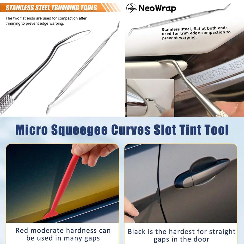 Professional Window Tint & Vinyl Wrap Tool Kit – 18 or 31 Piece