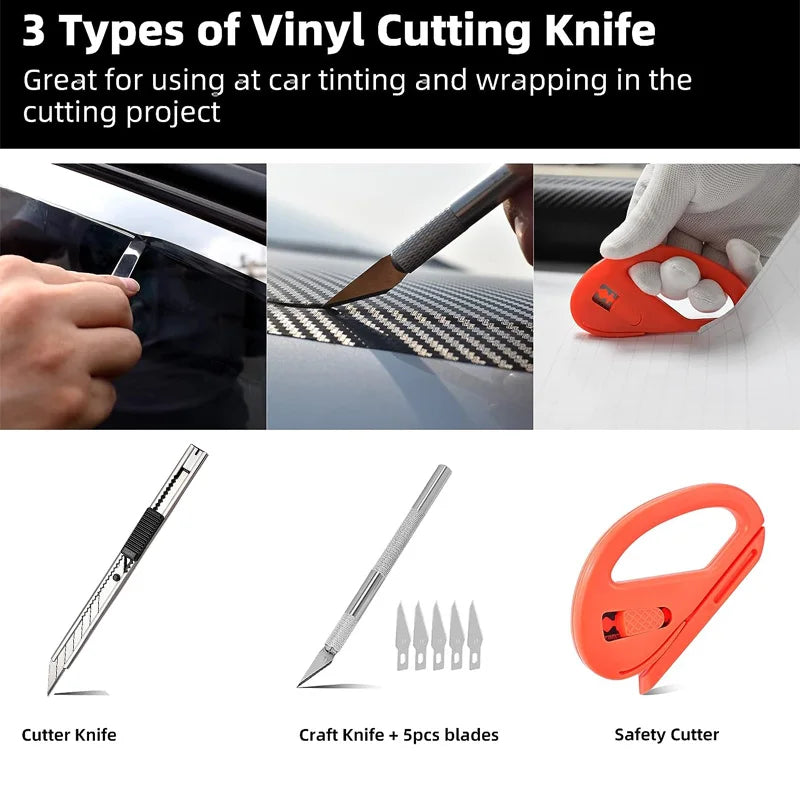 Professional Window Tint & Vinyl Wrap Tool Kit – 18 or 31 Piece